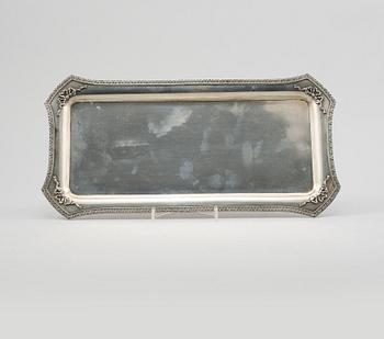 BRICKA, silver, troligen Eduard Friedman, Wien, Österrike, 1881-1919, vikt 530 gram.