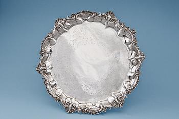 374. A SILVER TRAY.