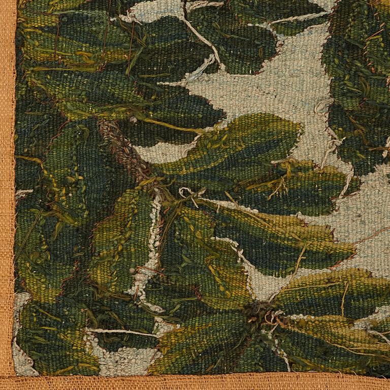 A tapestry, "Verdure", tapestry weave, ca 279-282,5 x 196-202 cm, signed M.R.D'AVBVSSONj.DVMONTEIL.