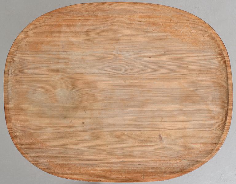 Axel Einar Hjorth, a stained pine "Utö" table, Nordiska Kompaniet 1930's.