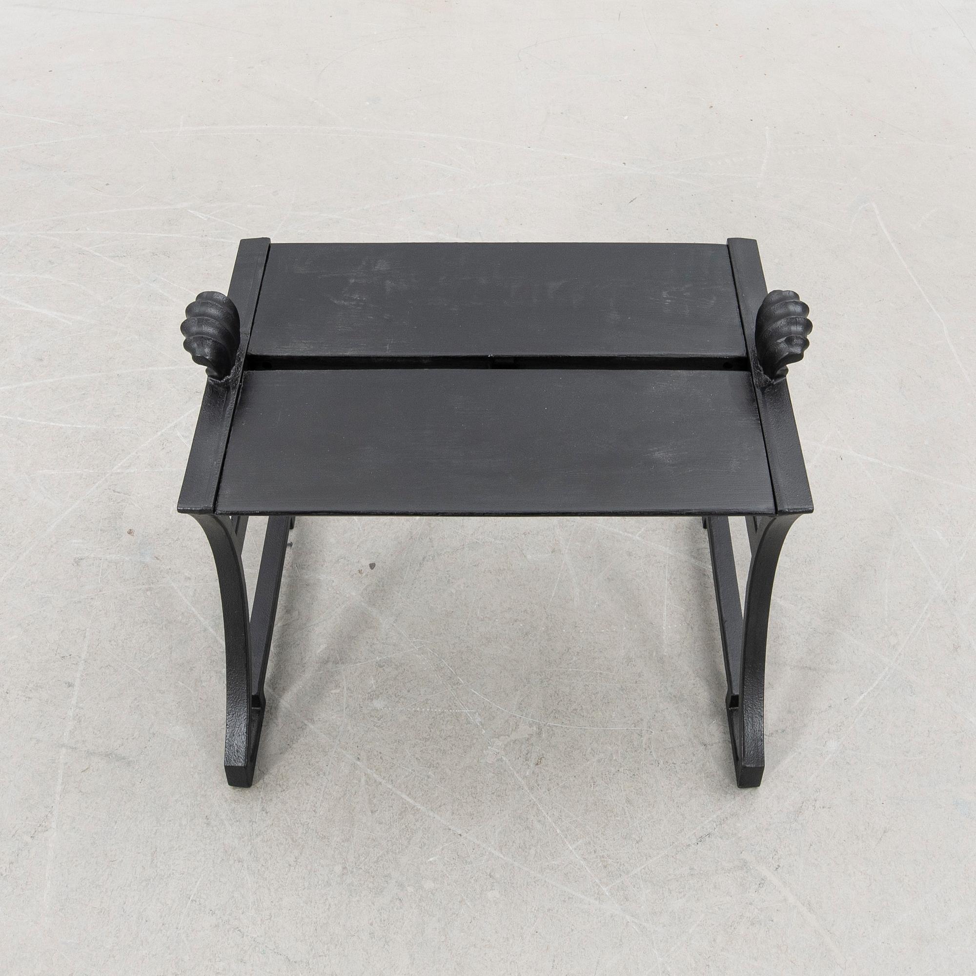 Folke Bensow, BENCH /STOOL, "Sneckan", Byarums Bruk, 1900s/2000s.