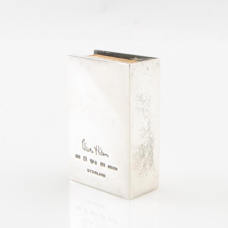 Wiwen Nilsson, Case of sterling silver for a matchbox, Lund 1963.