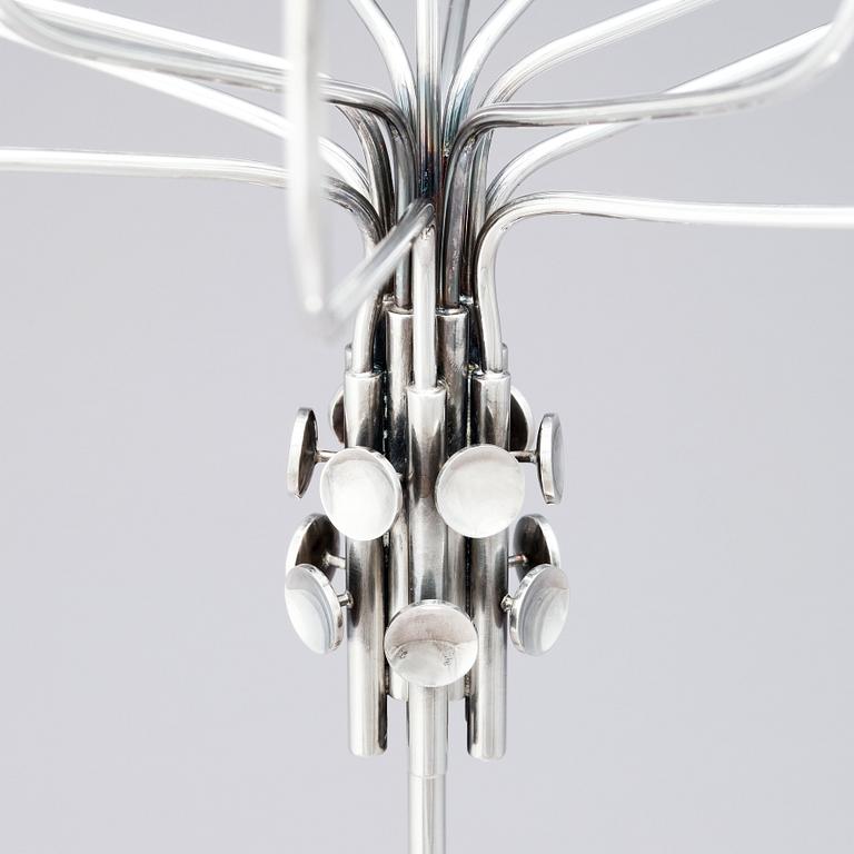 Tapio Wirkkala, a sterling candelabrum for 13 candles 'TW412', Hopeakeskus OY, Finland post 1968.