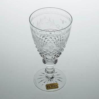 VITVINSGLAS, 12 stycken, "Elvira Madigan", Kosta.