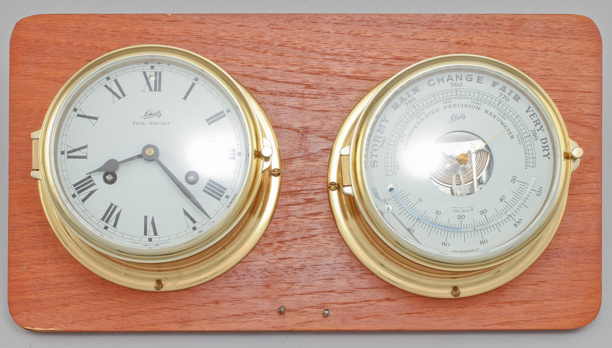 VÄGGUR SAMT BAROMETER, Schatz, 1900-talets andra hälft.