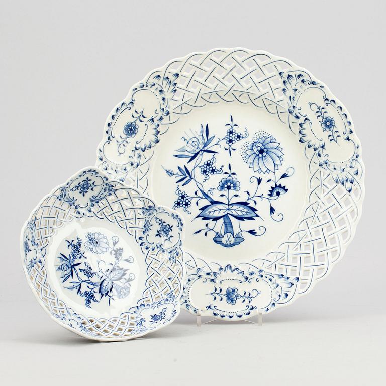 FAT, 2 st, porslin, Meissen, 1900-tal.