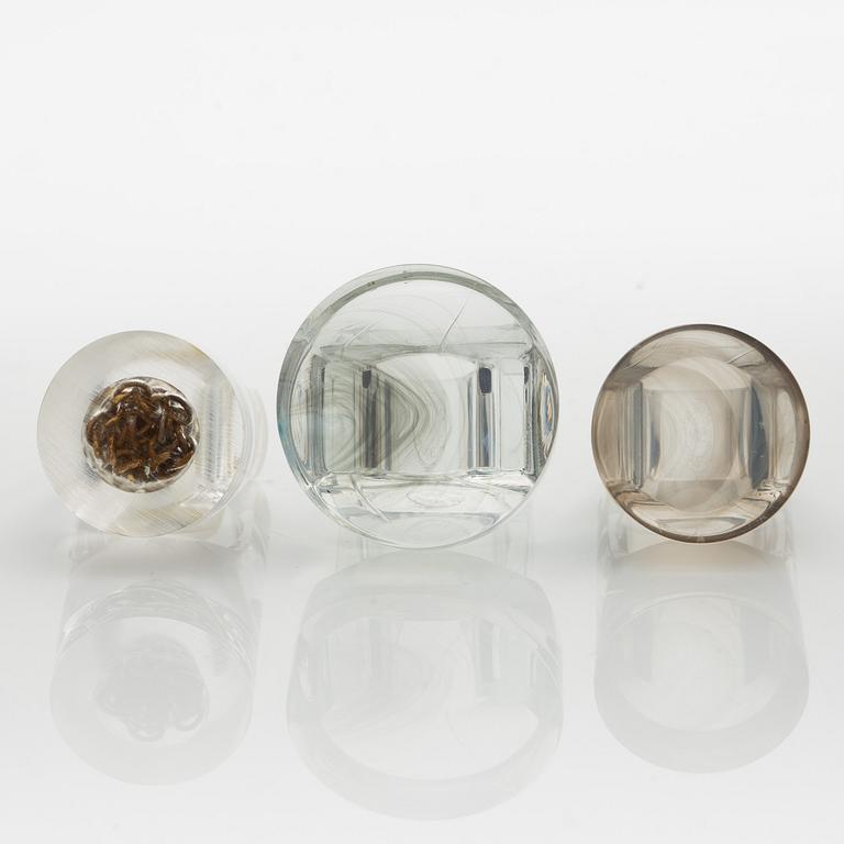 Siv Lagerström, three rings, acrylic plastic, 1970s.