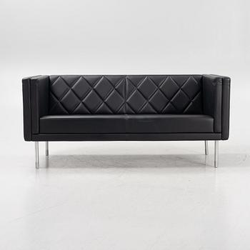 A leather upholstered sofa, 21st Century.