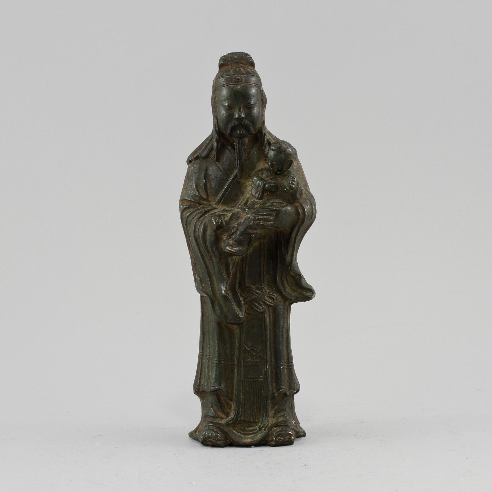 FIGURIN, brons, Kina, 1900-tal.