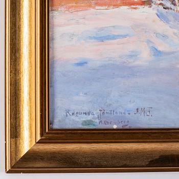 Anton Genberg, olja på duk, signerad.