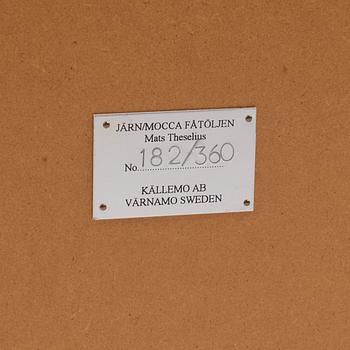 Mats Theselius, fåtölj, "Järn/Mocca", ed. 182/360, Källemo, efter 1994.