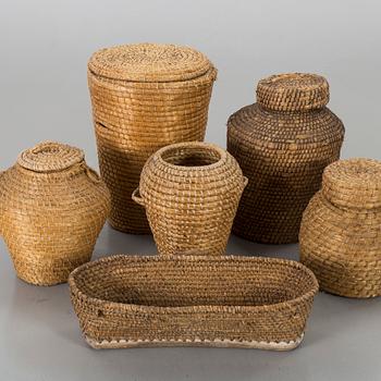 KORGAR, 6 st, allmoge.