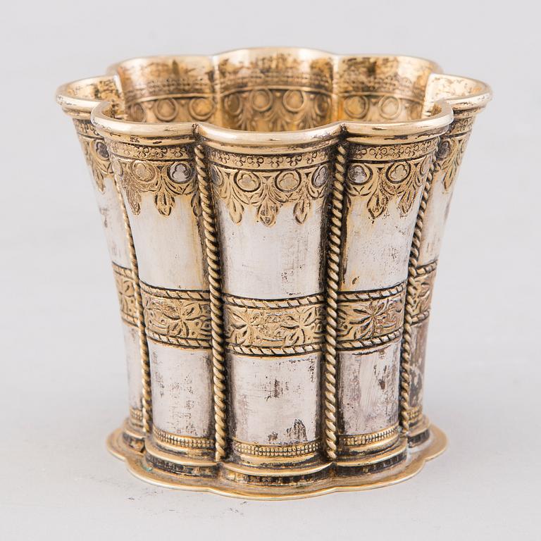 MARGARETABÄGARE, silver, A. Michelsen, Köpenhamn, 1900-talets andra hälft.