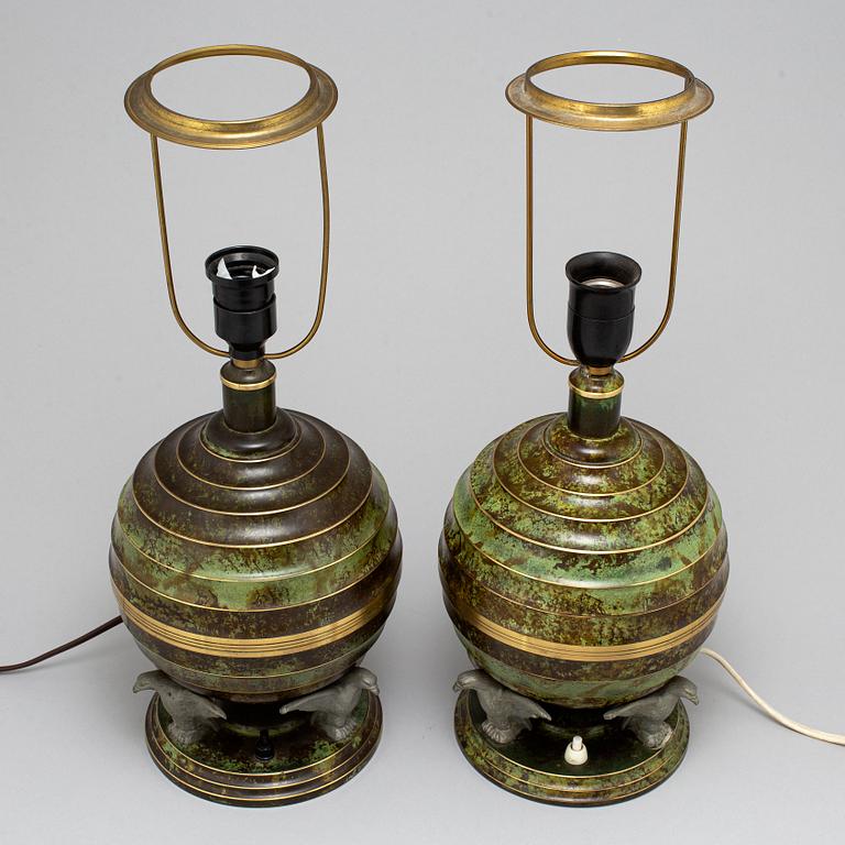 A pair of 1939's/40's table lamps.