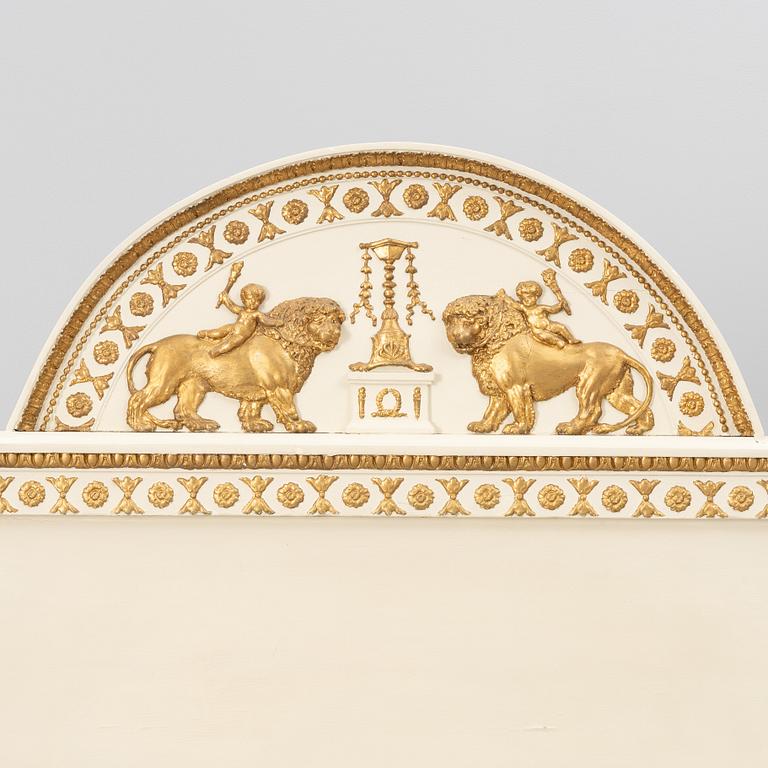 Säng, Stockholmsarbete, omkring år 1800, Sengustaviansk.