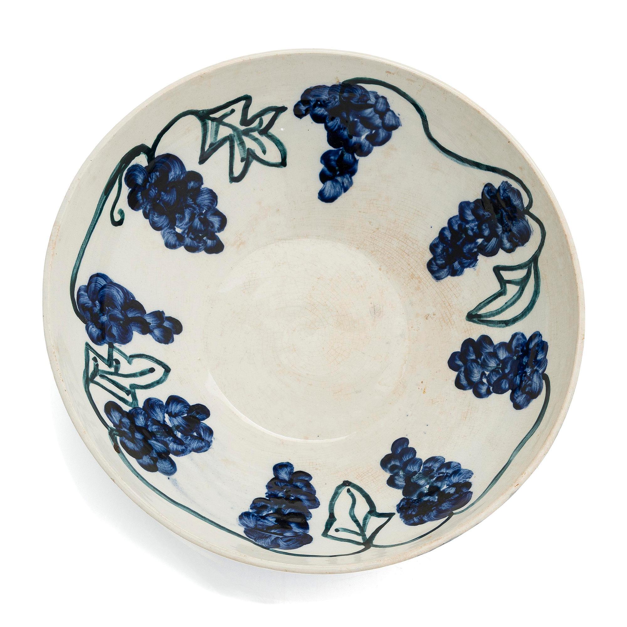 Gerda Thesleff, bowl, stoneware, signed GT Arabia.