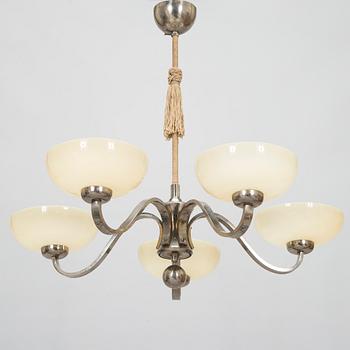 Paavo Tynell, taklampa, modell 1351/5, Taito, 1930-tal.