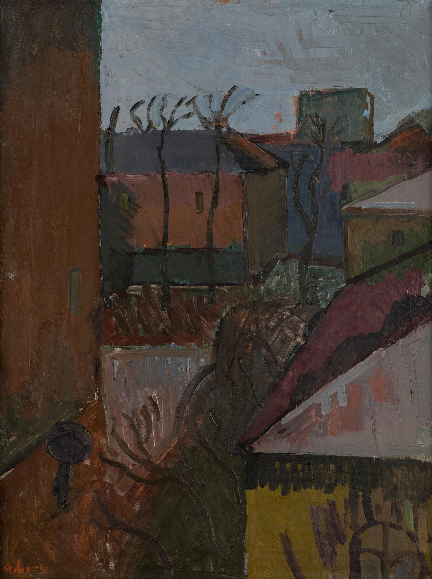 Alf Lindberg, oil on canvas, signed and dated -41,