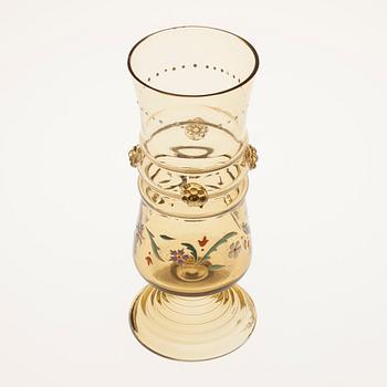 BÄGARE, glas, historismus, Tyskland, sekelskiftet 1800/1900.