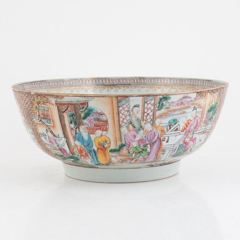 Bålskål och handfat, porslin, Kina, Qingdynastin, Qianlong (1736-95).