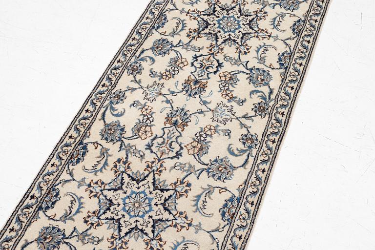 Carpet, gallery model, Nain, approximately 380 x 79 cm.