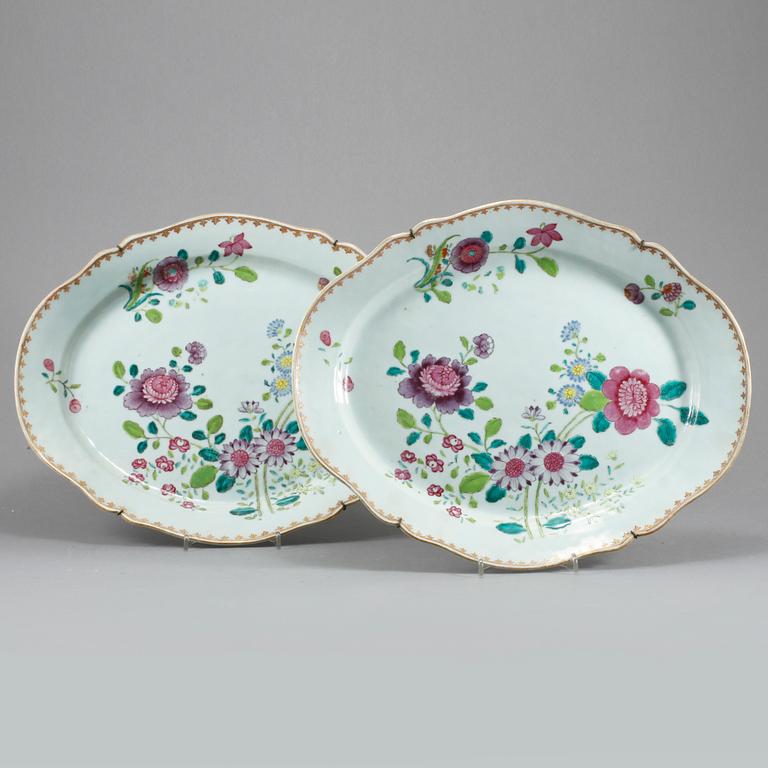 FAT, 2 st, porslin, Kina, 1700-tal.