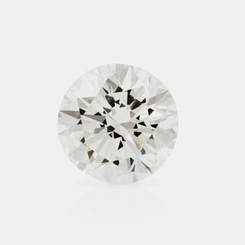 1381. An unmounted 4.04 ct diamond. Quality L/VS1, very good cut, according to HRD certificate.
