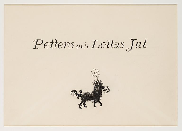 Elsa Beskow, "Petters och Lottas Jul - Bilderbok av Elsa Beskow".