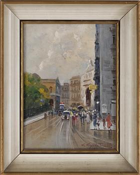 OKÄND KONSTNÄR, olja på duk, troligen Italien, 1900-talets mitt.