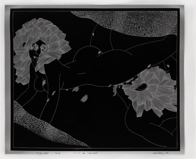 DICK BIXBY, mapp med 12 st litografier, signerade, bär numrering 82.