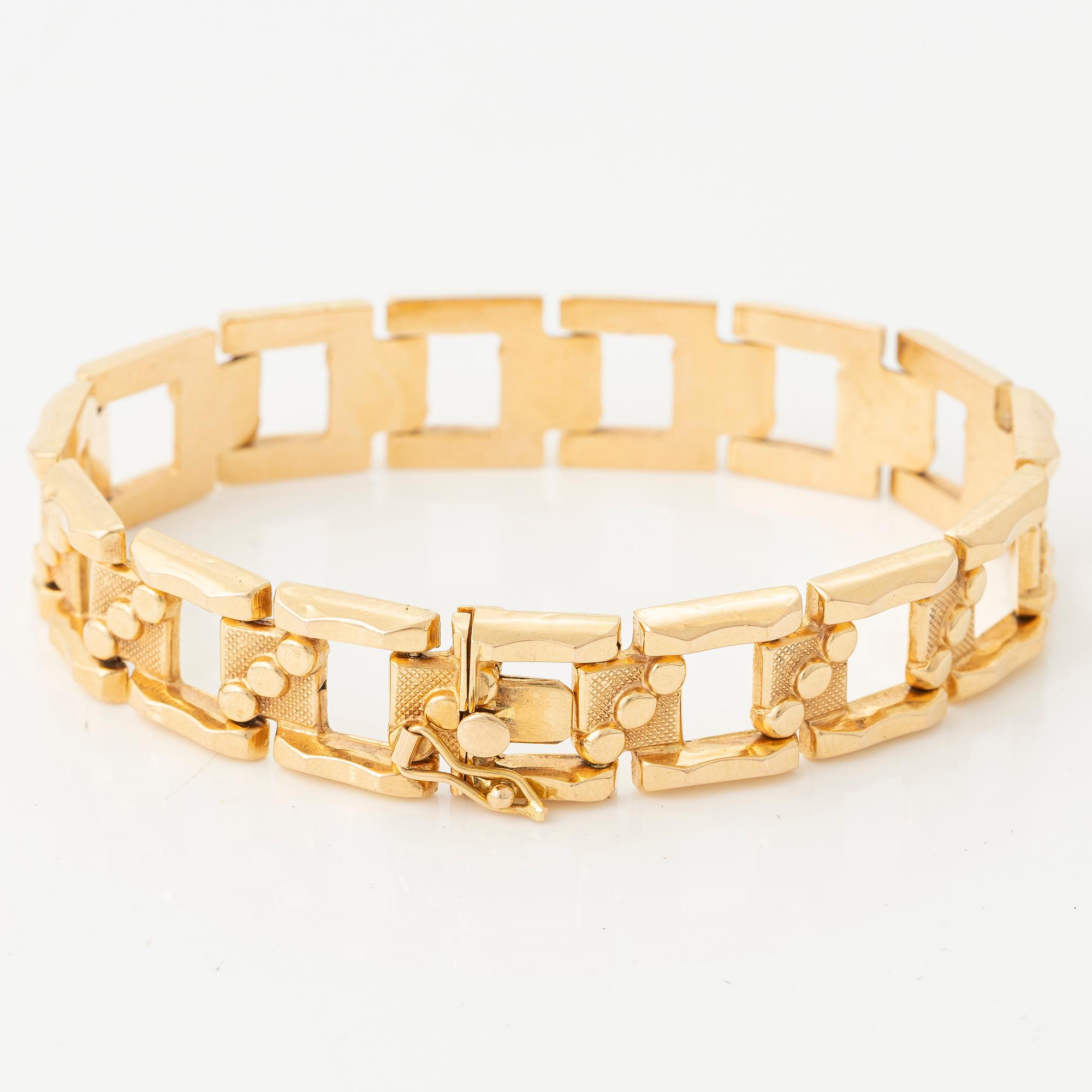Bracelet, 18K gold, Vicenza, Italy.