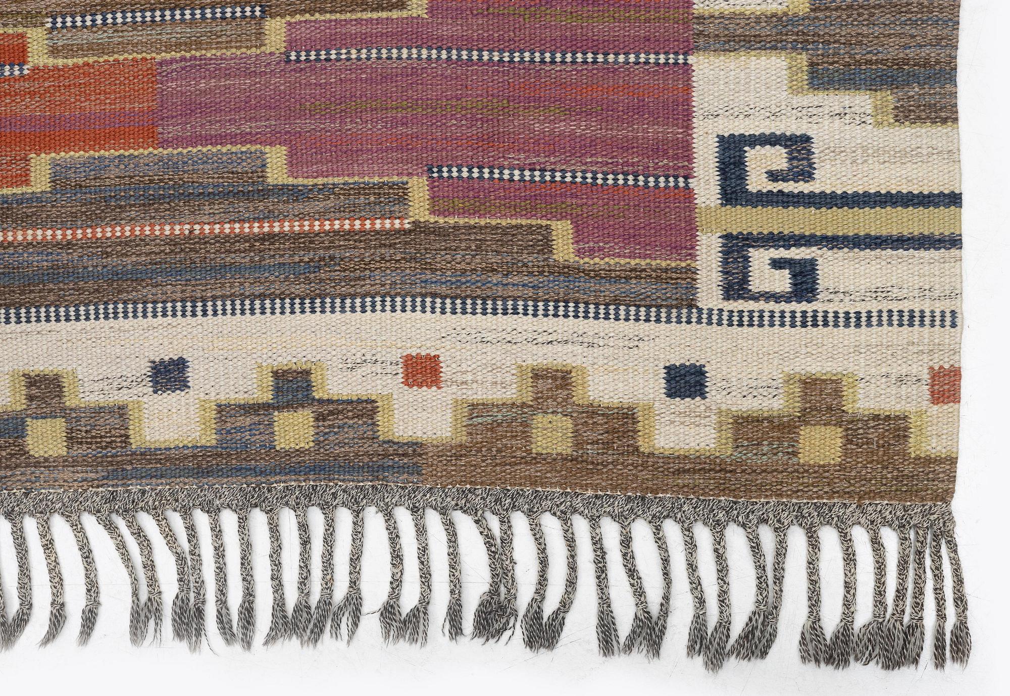 Märta Måås-Fjetterström, a carpet, 'Bruna heden', flat weave, c. 353 x 255 cm, signed AB MMF.