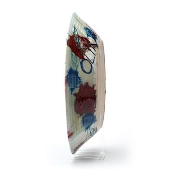 Eva Bengtsson, a stoneware dish, Frillesås, Sweden.