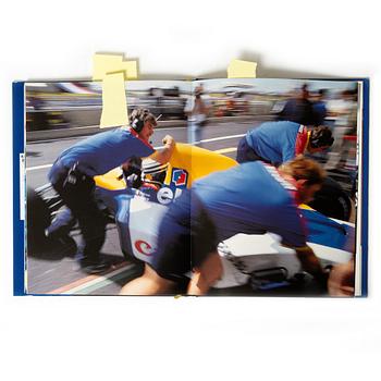 Signed book, 'The Official History of the World Champion Renault 1902–1992', France, 1992.