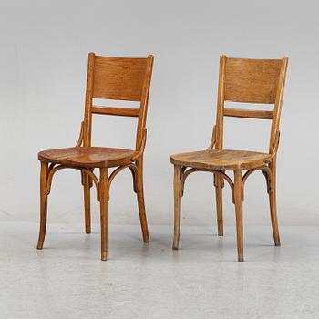 A pair of oak and beech chairs, Gemla, Diö, first half of the 20th Century.