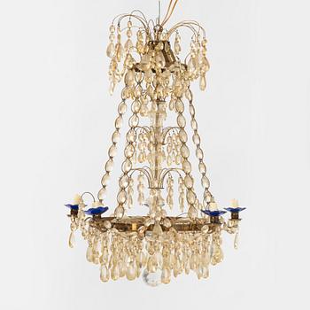 A Gustavian style chandelier, first half of the 20th Century.
