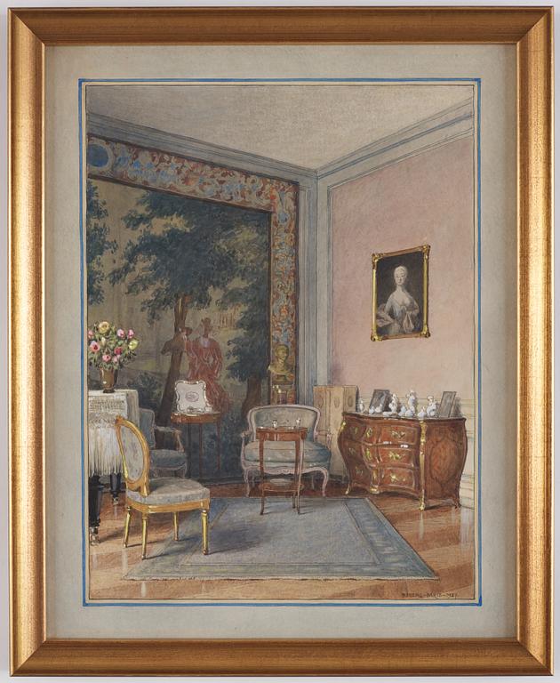 Ferdinand Boberg, Interior from the von Leithner Family Parsonage.