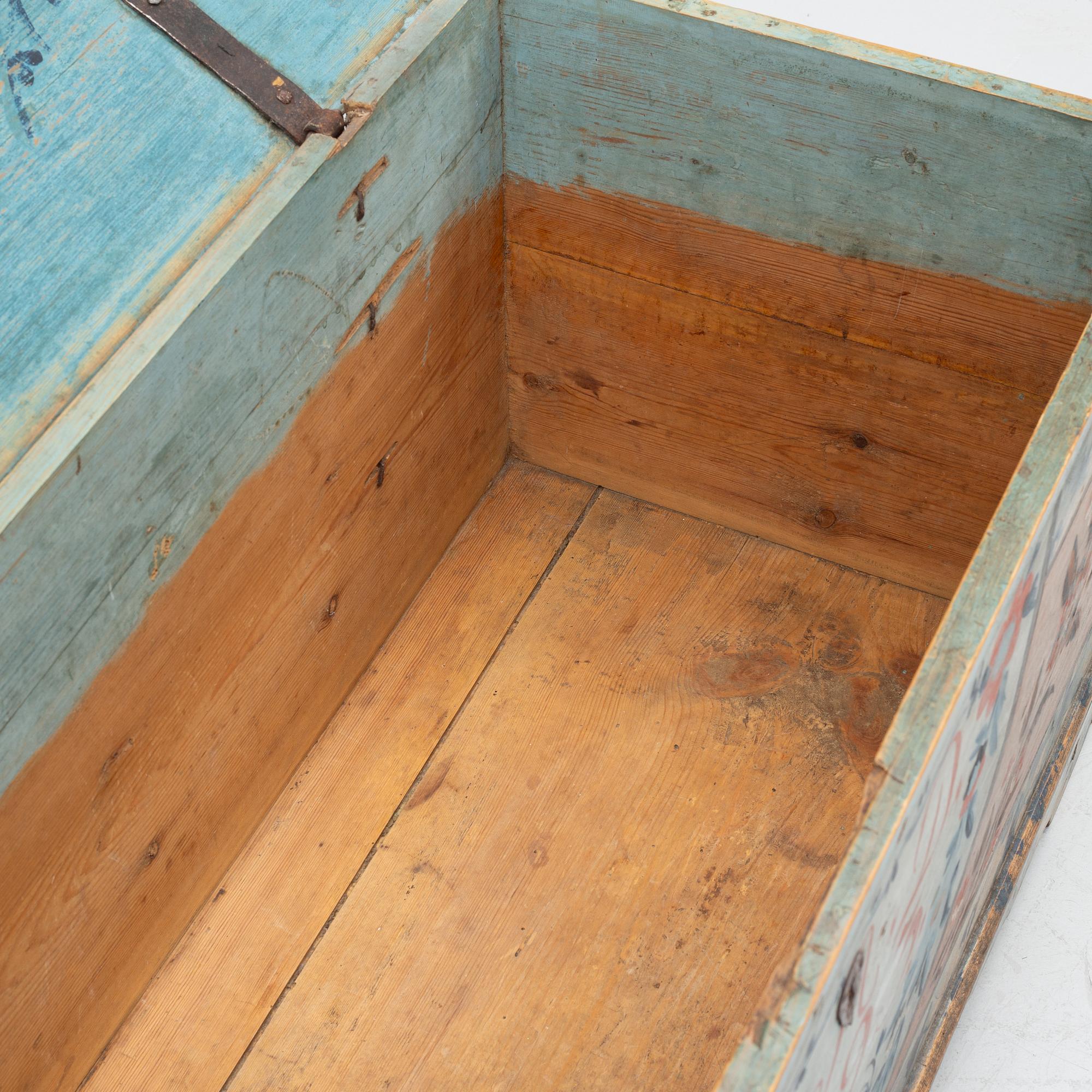 Chest, folk art, dated 1793.