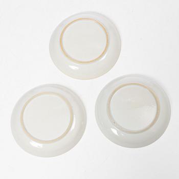 Koppar med fat, 8 st, porslin, Kina, Qianlong (1736-95).