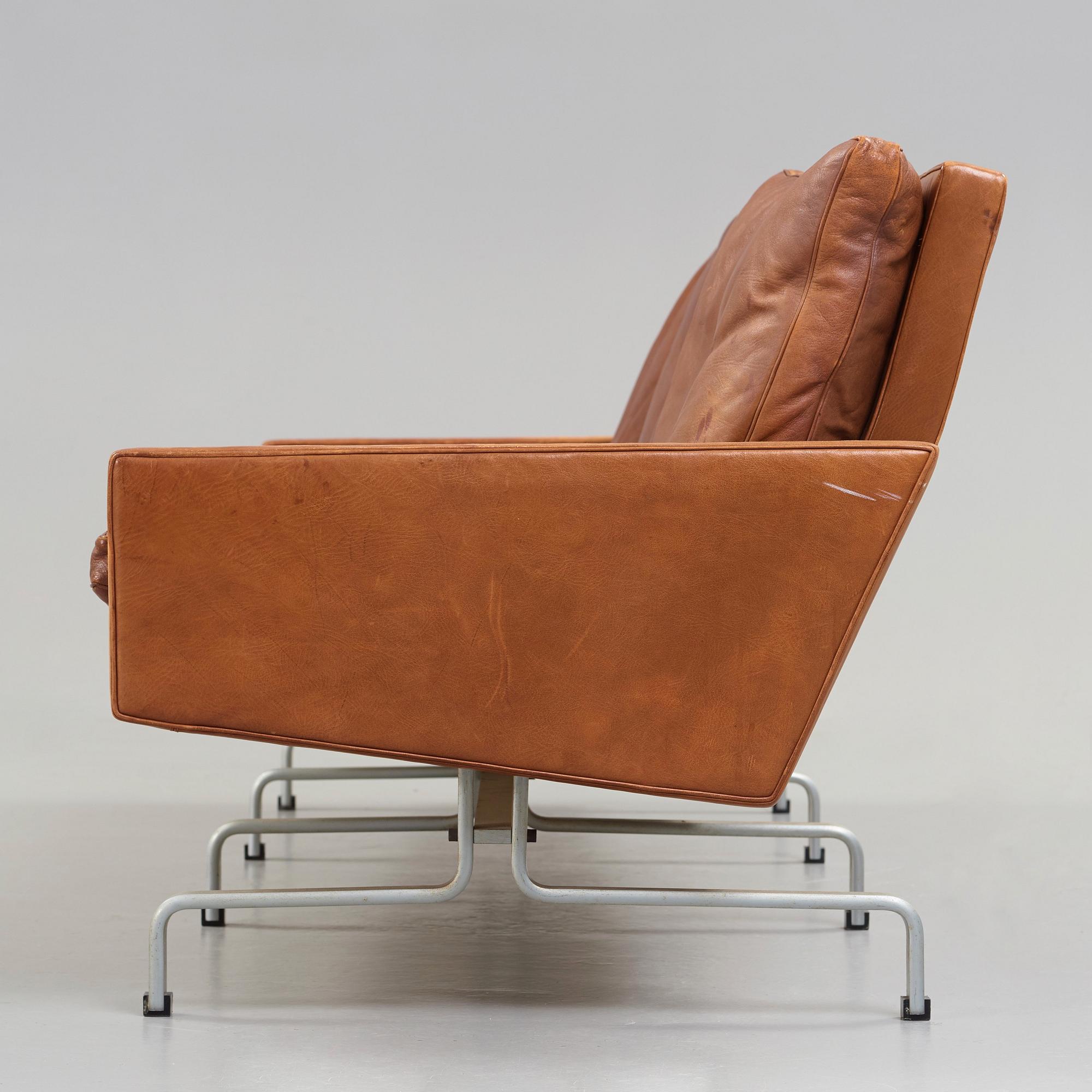 Poul Kjaerholm, soffa 'PK-31-3', E Kold Christensen, Danmark 1960-tal.
