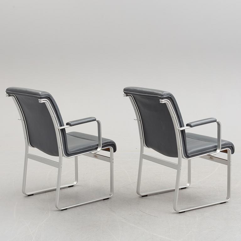 A pair of 'Mondo' armchairs by Karl Erik Ekselus for JOC, later part of the 20th century.