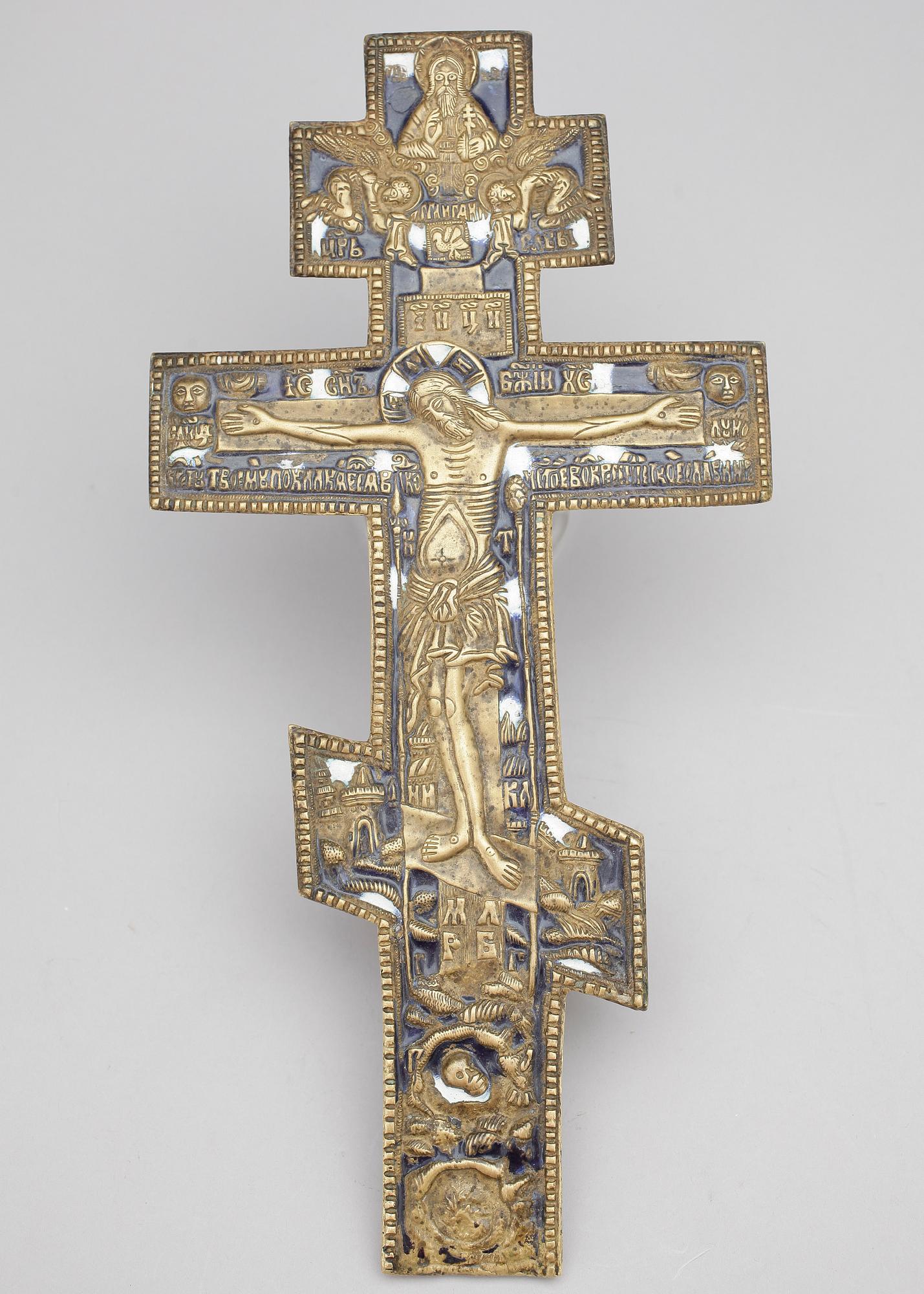 KRUCIFIX / IKON, sannolikt Ryssland och 1900-tal.