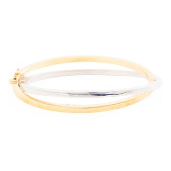Armring 18K guld och vitguld.