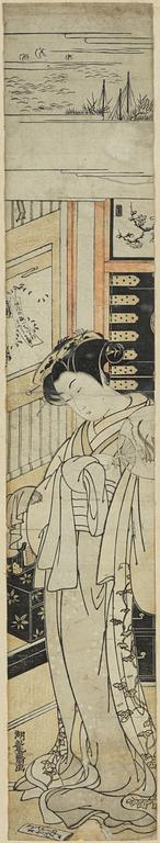 Koryusai Isoda, woodblock print.