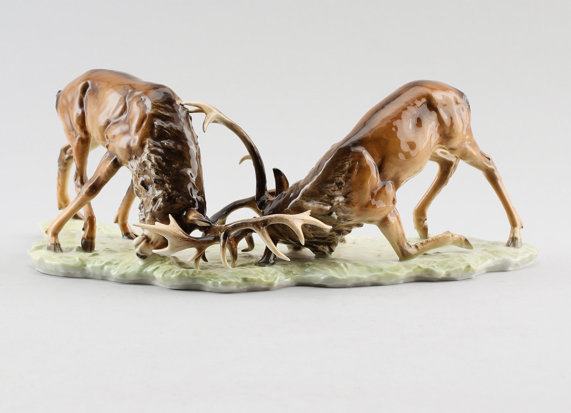 FIGURGRUPP, porslin, Günther Granget, Hutschenreuther, 1900-talets mitt.