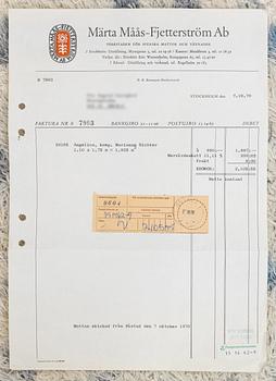 Marianne Richter, Rug, rya, "Angelica", designed in 1959, Märta Måås-Fjetterström AB.