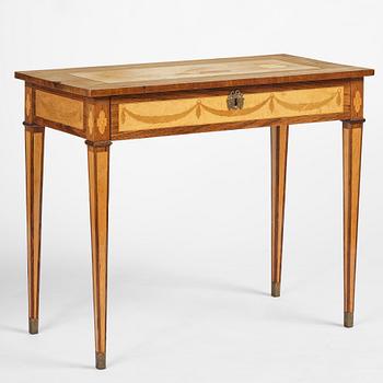 A  Gustavian style Ladies desk, late 19th century.
