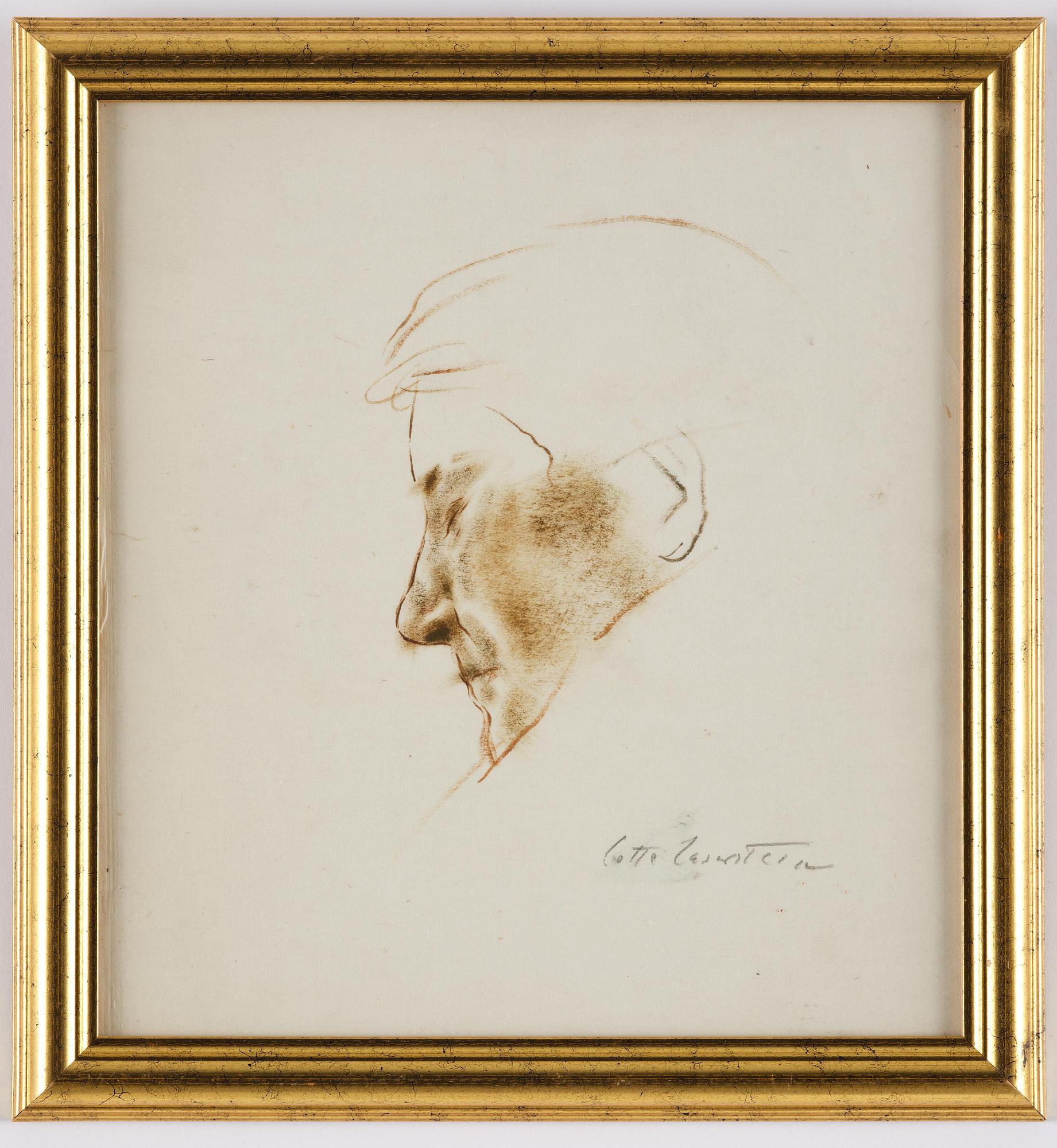 Lotte Laserstein, Portrait of a elederly lady.