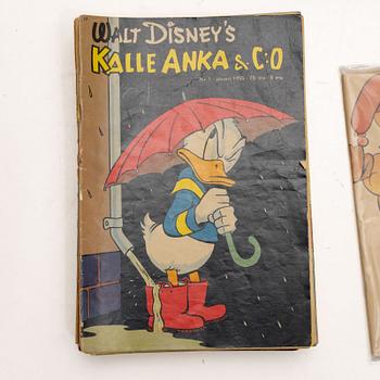Collection of comic books, one box, including Walt Disney’s Christmas Parade, Bambi and Donald Duck & Co., 1950s–1990s.