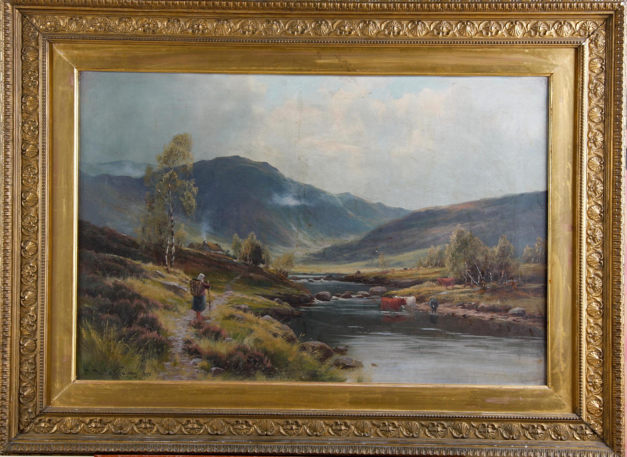 HENRY HADFIELD-COBLEY. Olja på duk, sign. o dat. 1895.